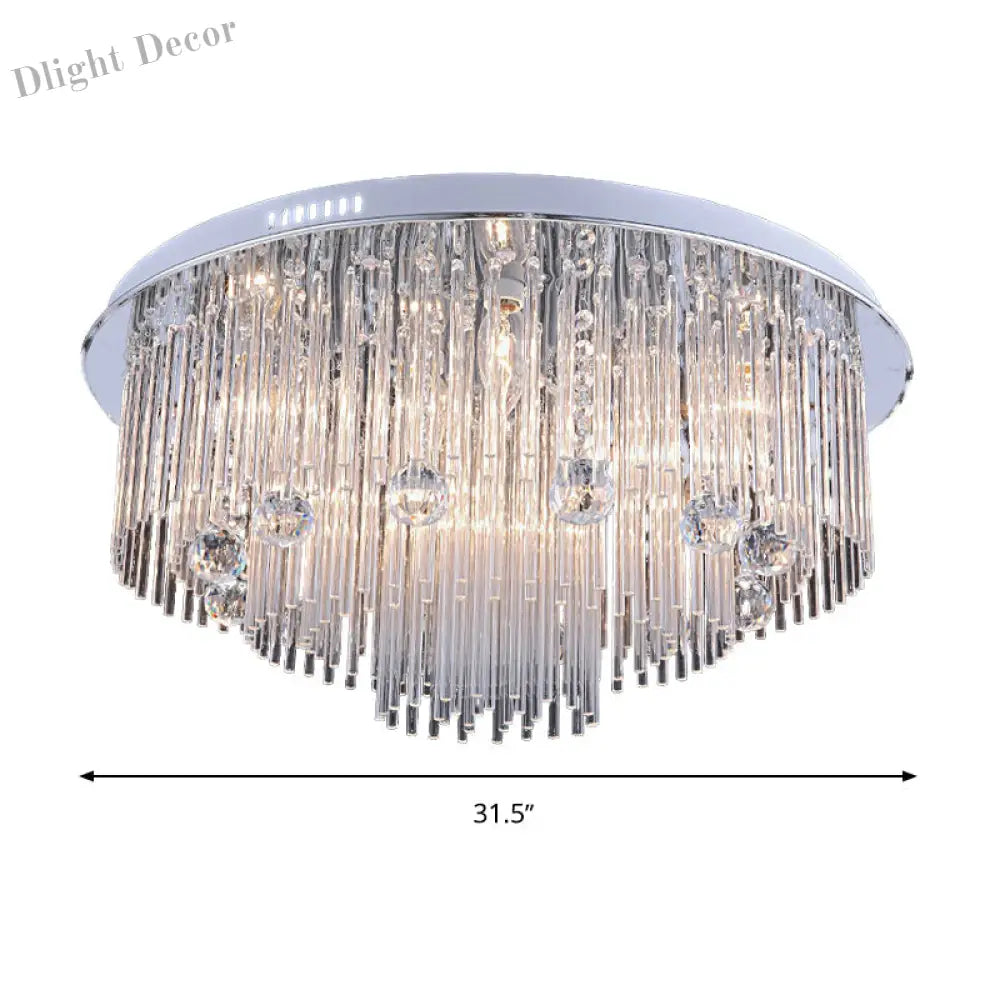 Kendall Cascading Crystal Ceiling Light: A Symphony Of Light And Style