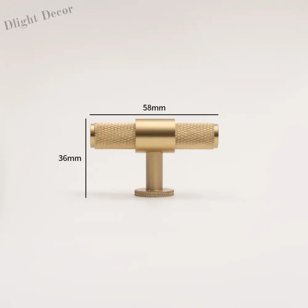 Knurled Brass Handles – Modern Kitchen Cabinet Pulls and Wardrobe Knobs (28mm-278mm) 9006-50 Handles
