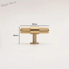 Knurled Brass Handles – Modern Kitchen Cabinet Pulls and Wardrobe Knobs (28mm-278mm) 9006-50 Handles