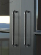 Knurled Brown Aluminum Alloy Handle – Textured European Cabinet and Wardrobe Pulls (320mm) Handles