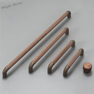 Knurled Brown Aluminum Alloy Handle – Textured European Cabinet and Wardrobe Pulls (320mm) Brown / knob / CHINA Handles