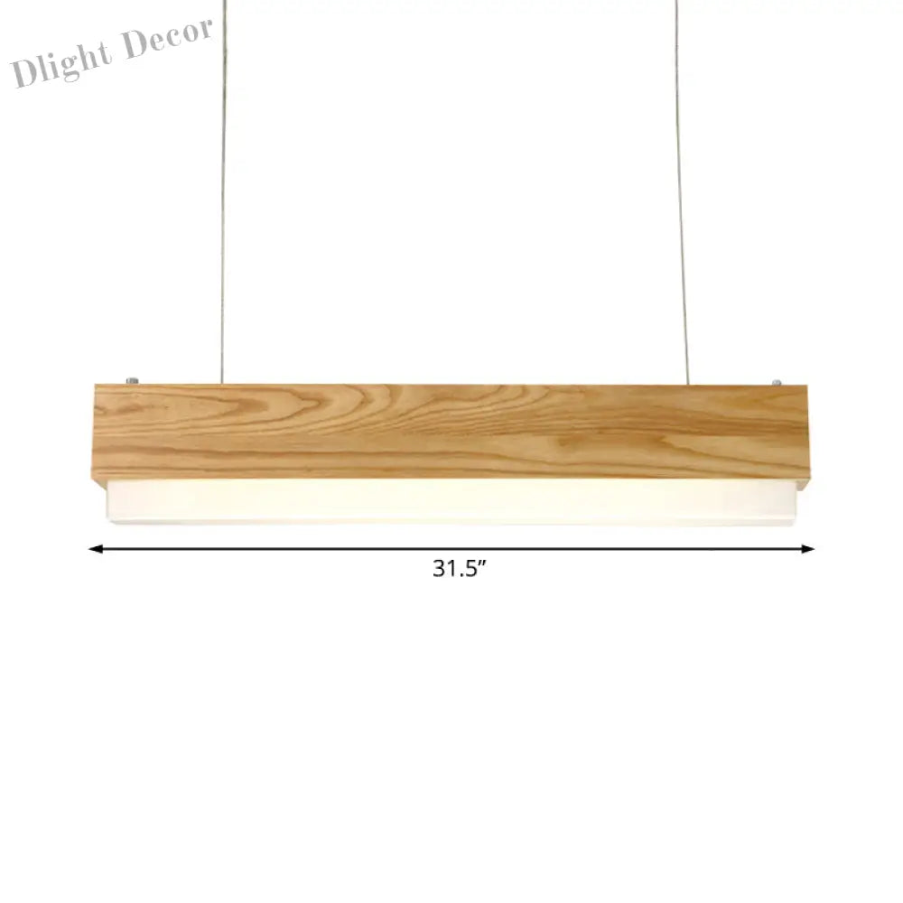 Laila Modern Wood Pendant Light: Warm Elegance For Your Dining Room