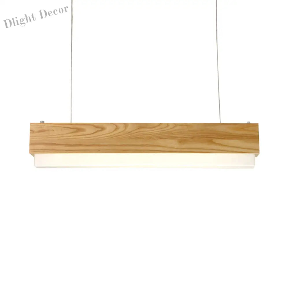 Laila Modern Wood Pendant Light: Warm Elegance For Your Dining Room