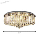 Layla Modern Gold Led Crystal Chandelier