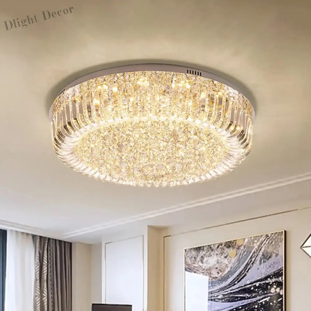 Layla Modern Gold Led Crystal Chandelier