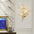 Layla’s Golden Crystal Wall Lamp - Creative Light Luxury For Your Living Spaces Wall Lamp