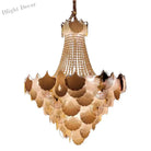 Led Art Deco Autumn Ginkgo Dimmable Hanging Lamps - Luminaire Chandelier Lighting For Dining Rooms