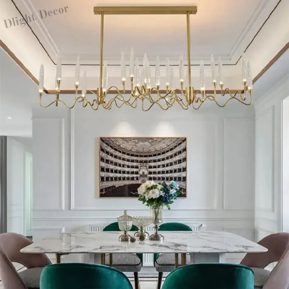 Led Crystal Chandelier - Luxury Illumination For Dining Bedroom And Living Spaces Chandelier