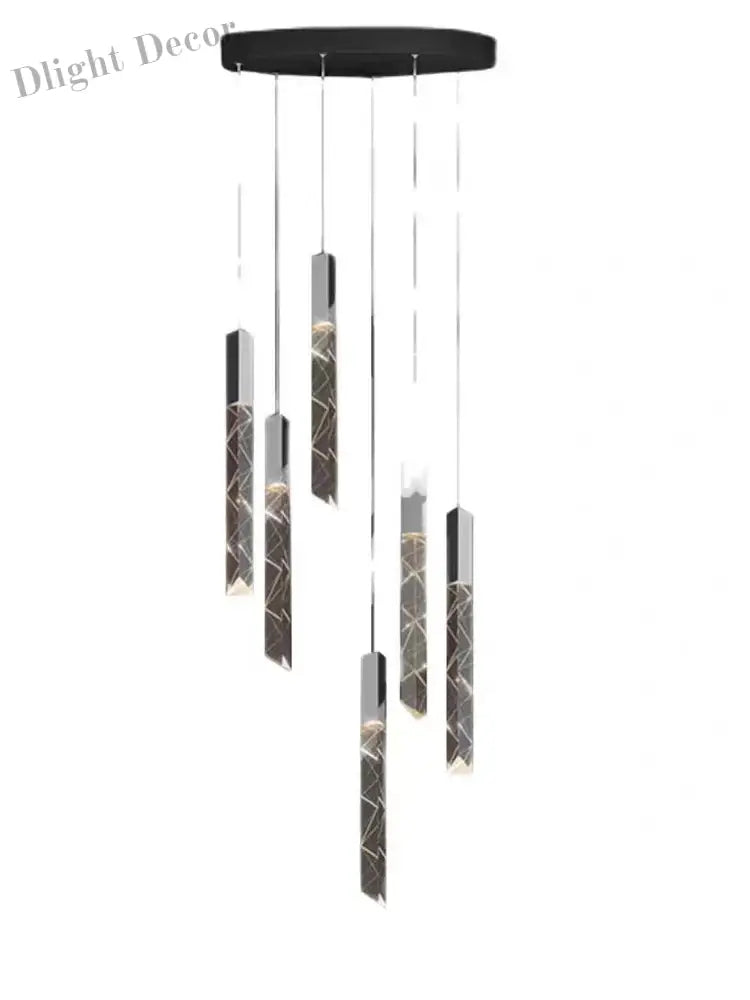 Led Modern Staircase Chandelier - Creative Lighting For Duplex Loft And Villas Pendant Lights