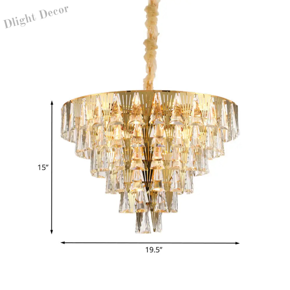 Leia Sparkling 8 - Light Crystal Chandelier - Elegant Ambiance For Your Dining Room