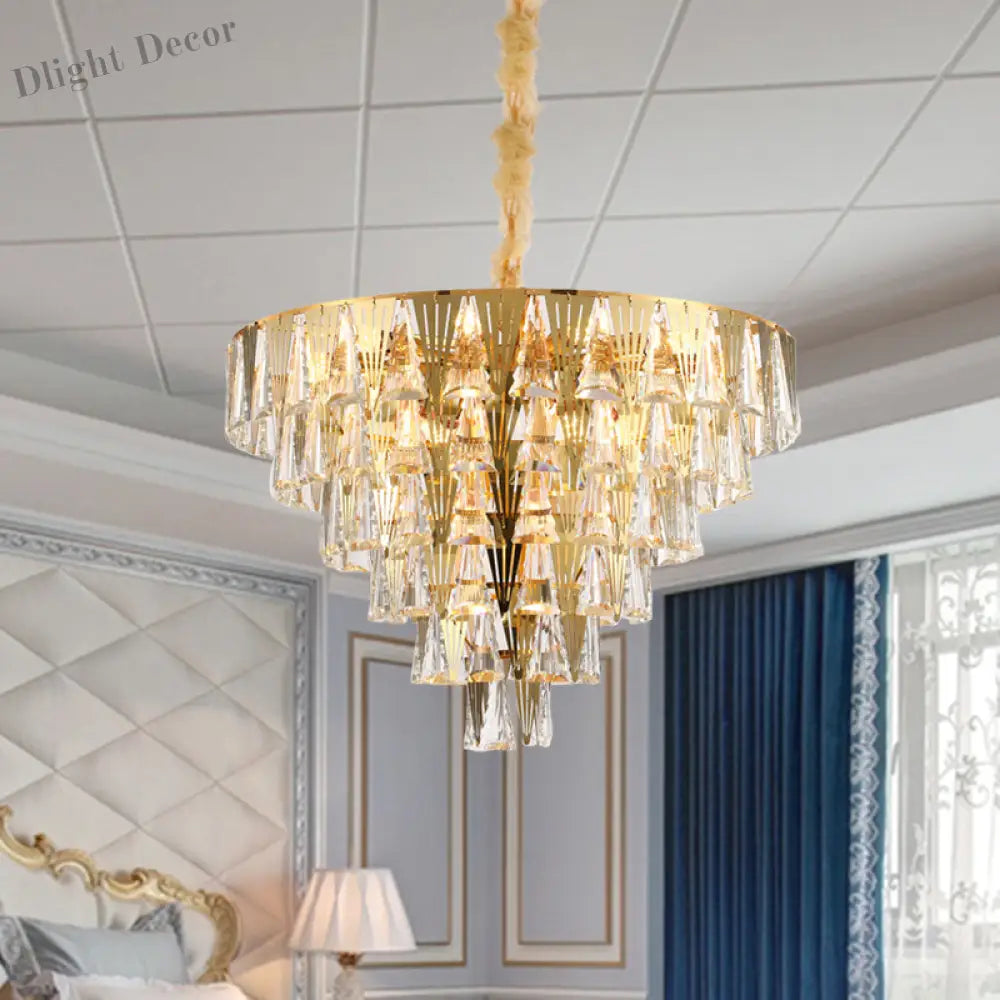 Leia Sparkling 8 - Light Crystal Chandelier - Elegant Ambiance For Your Dining Room