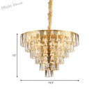 Leia Sparkling 8 - Light Crystal Chandelier - Elegant Ambiance For Your Dining Room