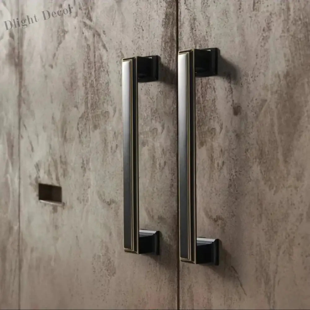 Light Luxury Bronze Cabinet Handles - Modern Drawer Pulls for Wardrobe and Kitchen Furniture Handles