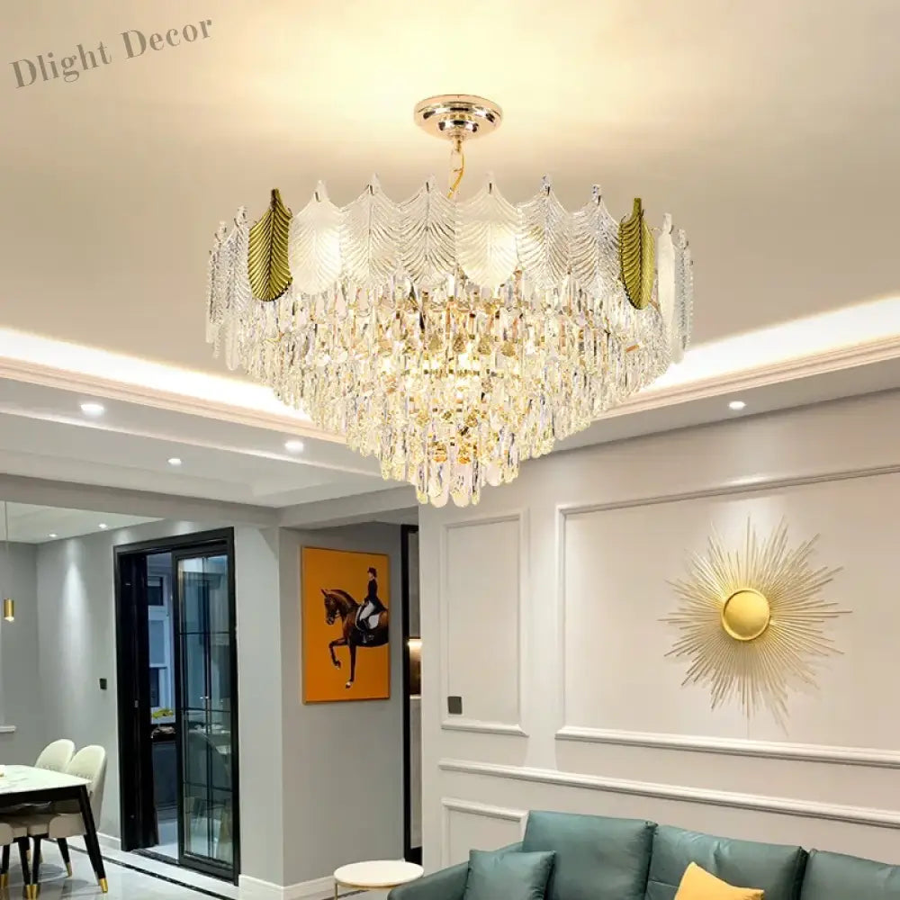 Light Luxury Crystal Chandelier - Elegance For Living Dining And Bedroom Illumination Chandelier