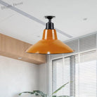 Lilah Orange Cone Flushmount: Vintage Flair For Your Balcony**