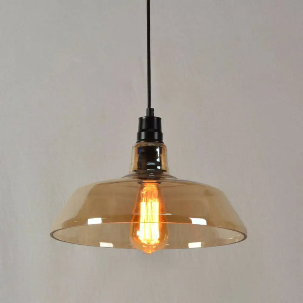 Liliana Industrial Pendant: Vintage Charm In Multiple Colors Amber