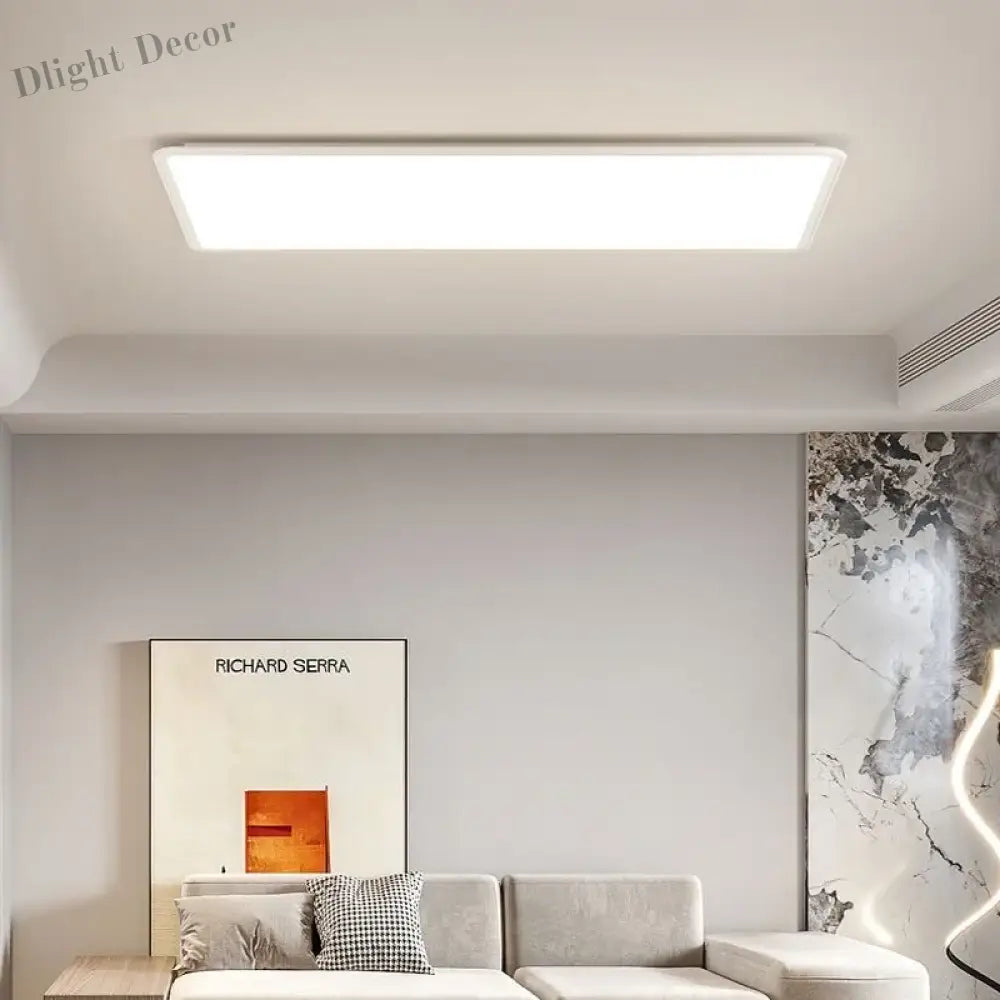 Living Room Ceiling Light - Modern Minimalist Lighting Fixture Ultra - Thin Nordic Bedroom Indoor