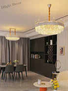 Living Room Chandelier - Light Luxury Crystal Elegance For Modern Dining And Bedroom Ambiance