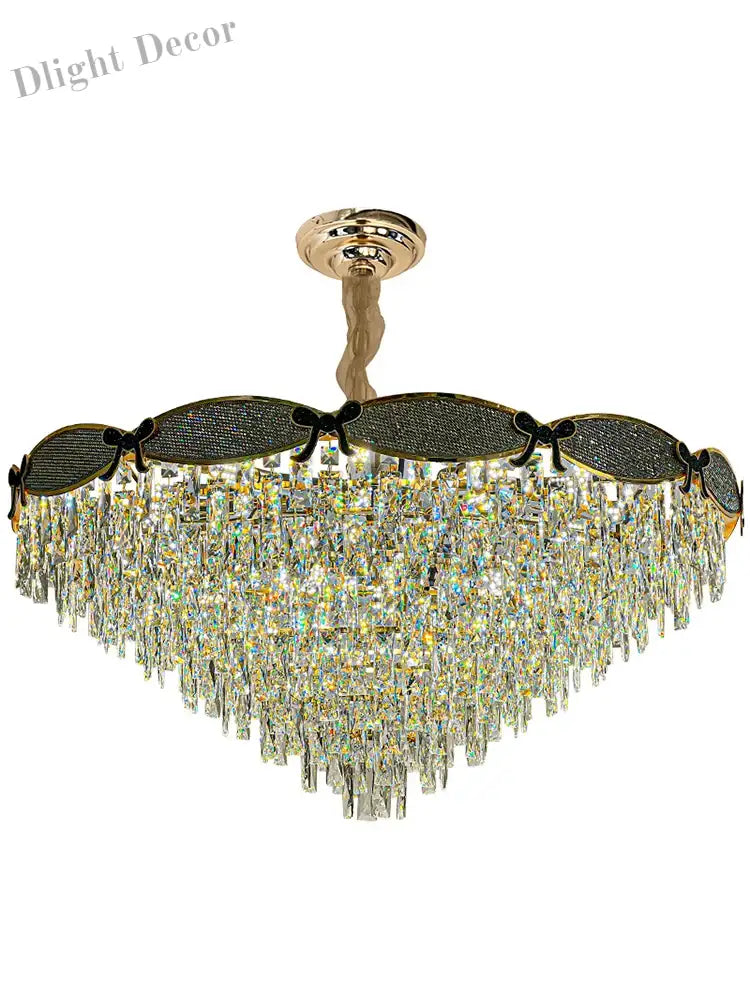 Living Room Lamp - Postmodern Light Luxury Crystal Chandelier New High - End Design For Atmosphere