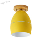 Londyn Modern Oval Semi - Flush Mount: Colorful Accent Lighting For Your Bedroom