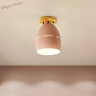 Londyn Modern Oval Semi - Flush Mount: Colorful Accent Lighting For Your Bedroom