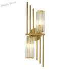 Lucy - Modern Gold Crystal Wall Lamp Bedroom Bedside Living Room Tv Hallway Staircase Luxury Art