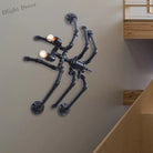 Lucy Style Black Spider Wall Lamp - Metallic Water Pipe Design For Stairways