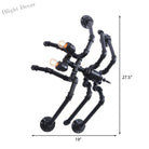 Lucy Style Black Spider Wall Lamp - Metallic Water Pipe Design For Stairways