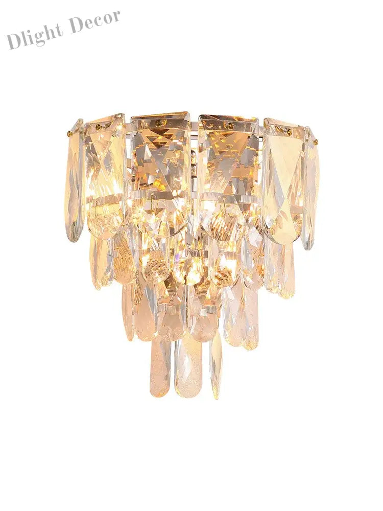 Luisa’s Light Luxury Crystal Wall Lamp - Elevate Your Living Spaces With Modern Elegance Wall Lamp