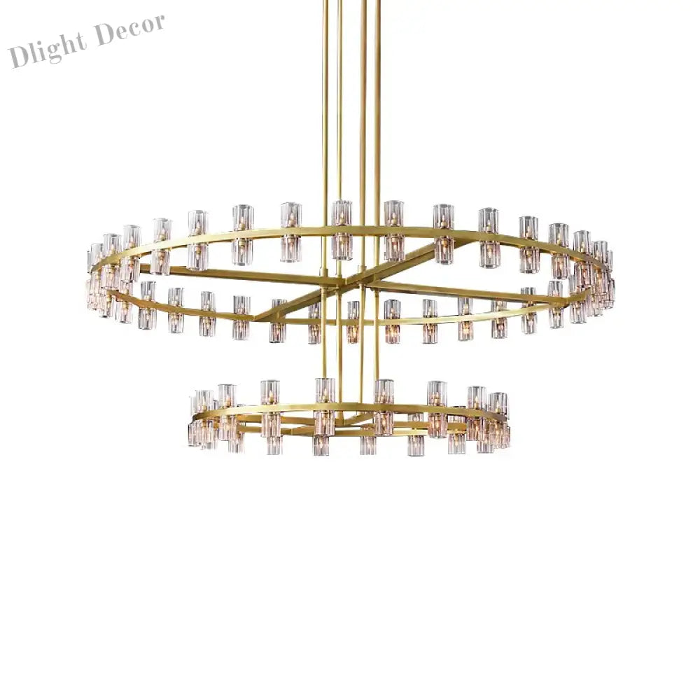 Luxurious Crystal Chandelier - Modern Elegance For Villa Duplexes Living Rooms And Home Decor