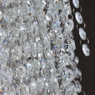 Luxurious Modern Crystal Chain Chandelier - A Dazzling Dining Room Centerpiece With Rectangle