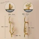 Luxury Brass Flower and Leaf Cabinet Handles – Chinese-Style Decorative Pulls for Wardrobes and Drawers 10-to right / 1