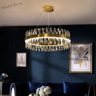 Luxury Crystal Led Chandelier - High - Quality K9 Ceiling Lighting Fixture For Elegant Living Rooms