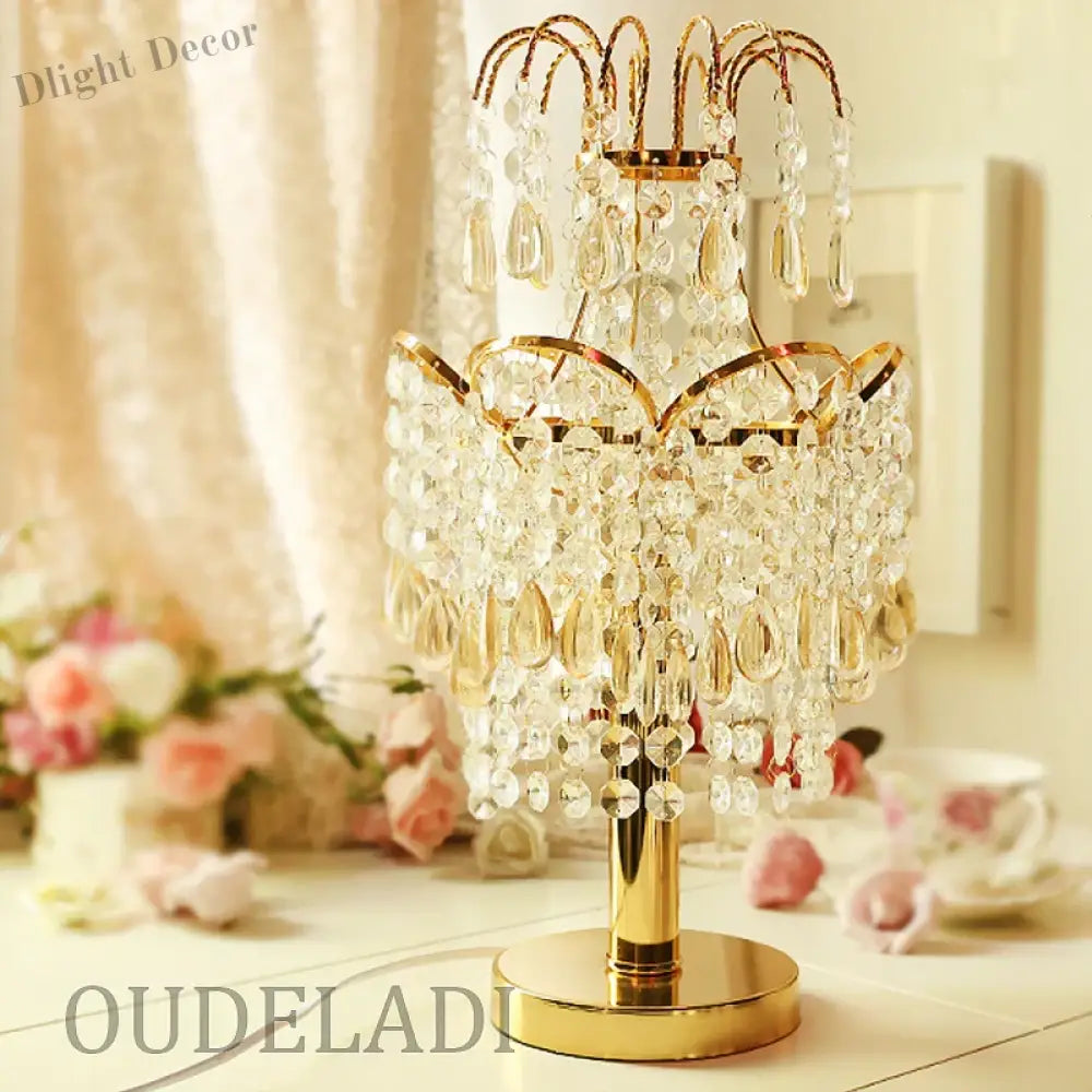 Luxury Crystal Table Lamps - Elegant Home Decor And Wedding Lighting Lamp