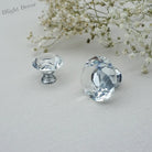 Luxury Gold Chrome Cabinet Handles – Modern Zinc Alloy and Crystal Glass Drawer Knobs for Wardrobes and Dressers Handles
