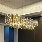 Luxury Golden Crystal Led Ceiling Lamp - Modern Round Chandelier For Dining And Living Rooms