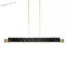 Luxury Marble Chandelier - Modern Led Pendant Lamp For Indoor Lighting And Minimalist Elegance