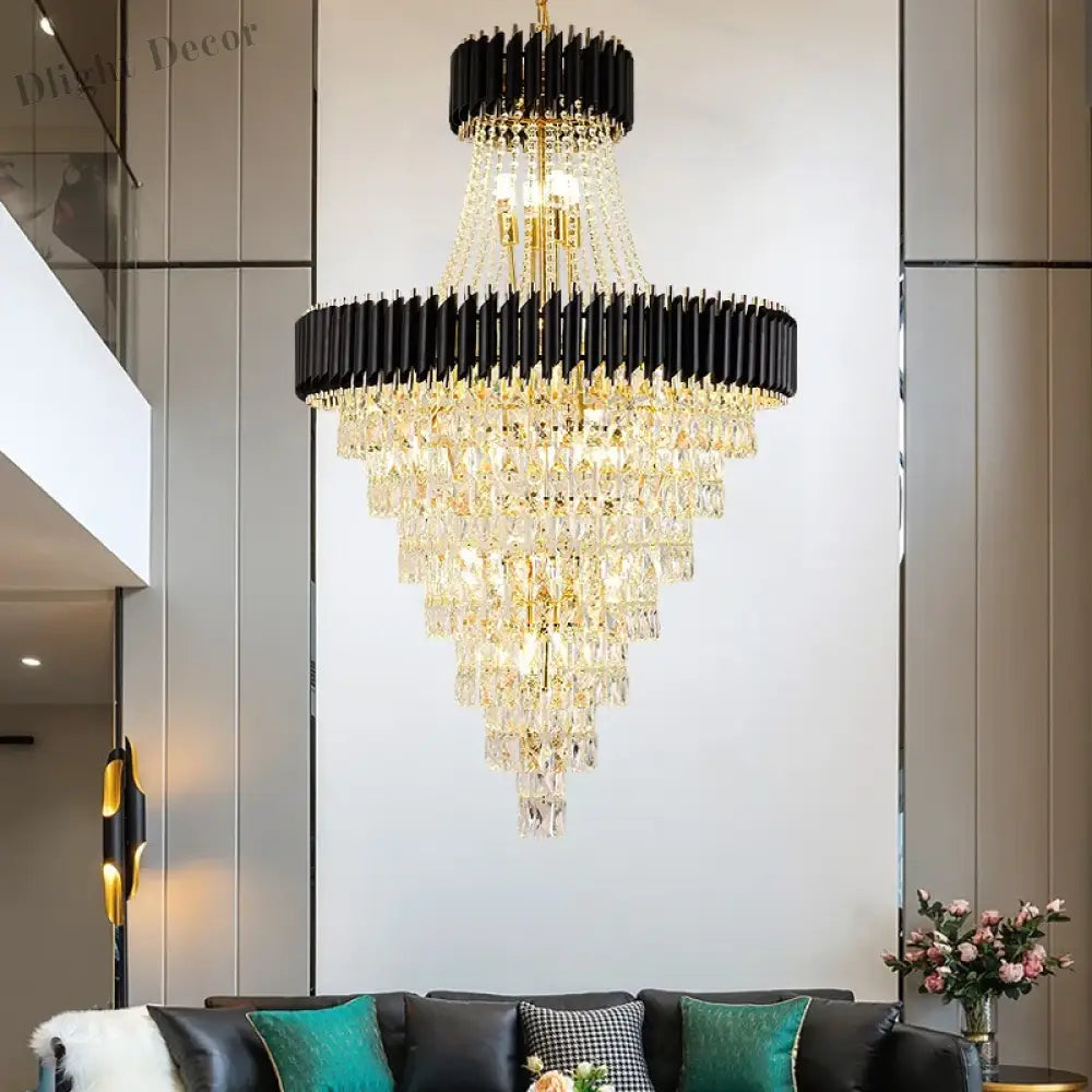 Luxury Modern Chandelier For Living Room - Elegant Gold Decor Staircases Hallways And Spirited