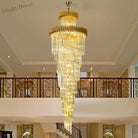 Luxury Modern Crystal Chandelier - Opulent Illumination For Long Lofts Villa Lobbies And Chic