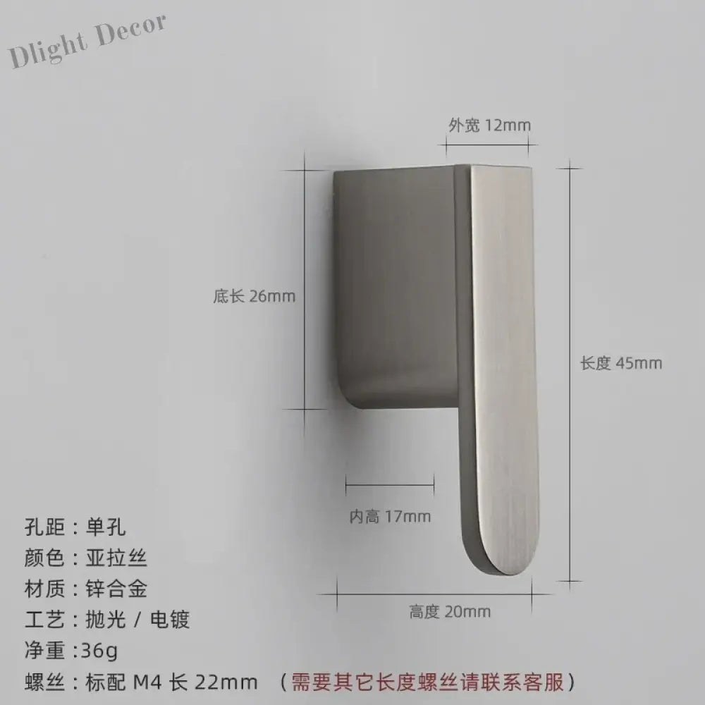 Luxury Zinc Alloy Cabinet Handles - Modern Drawer Pulls for Wardrobes Closets and Furniture Nickel drawing Handles
