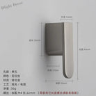 Luxury Zinc Alloy Cabinet Handles - Modern Drawer Pulls for Wardrobes Closets and Furniture Nickel drawing Handles