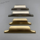 Luxury Zinc Alloy Curved Cabinet Handles - Modern Drawer Pulls for Wardrobes and Shoe Cabinets Handles