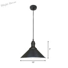 Lydia Charming Conical Pendant: Farmhouse Flair For Any Room