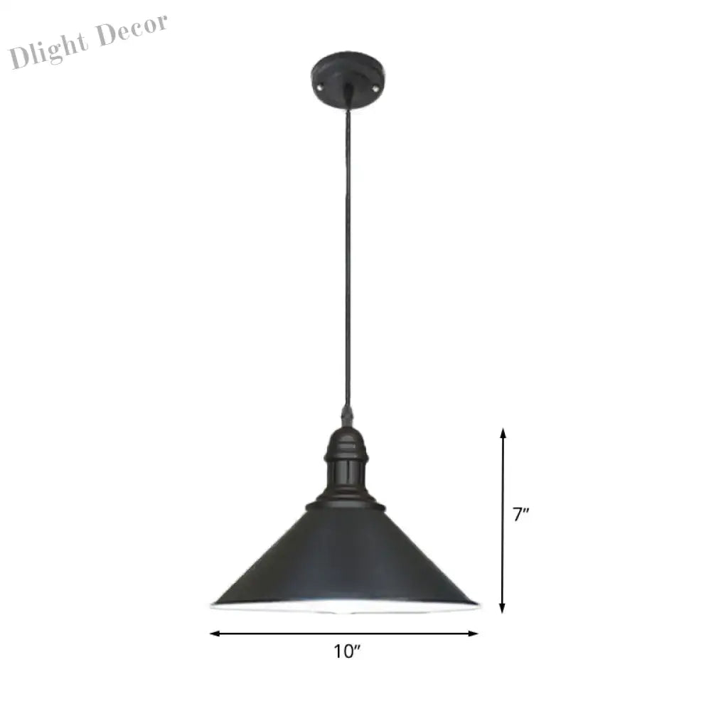 Lydia Charming Conical Pendant: Farmhouse Flair For Any Room