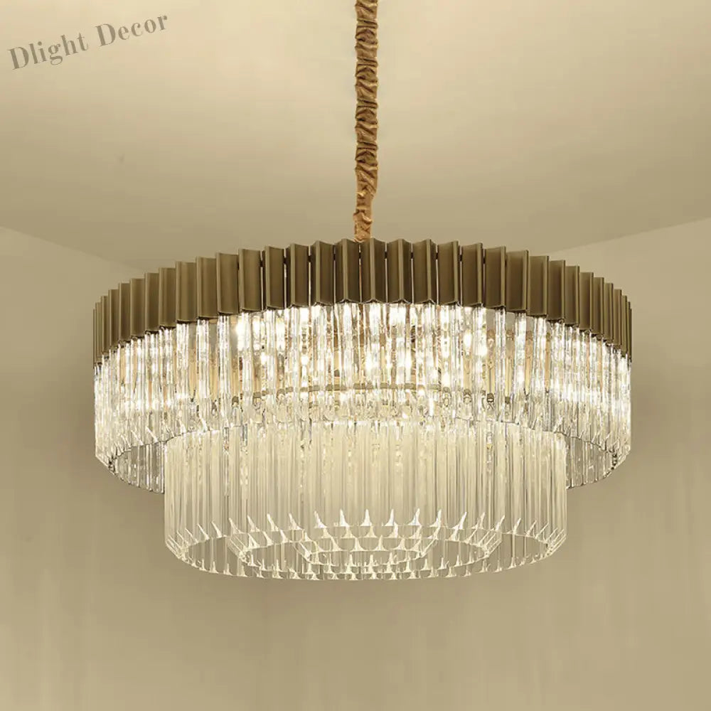 Lyric Modern 2 - Tier Crystal Chandelier: Light Up Your Home With Elegance