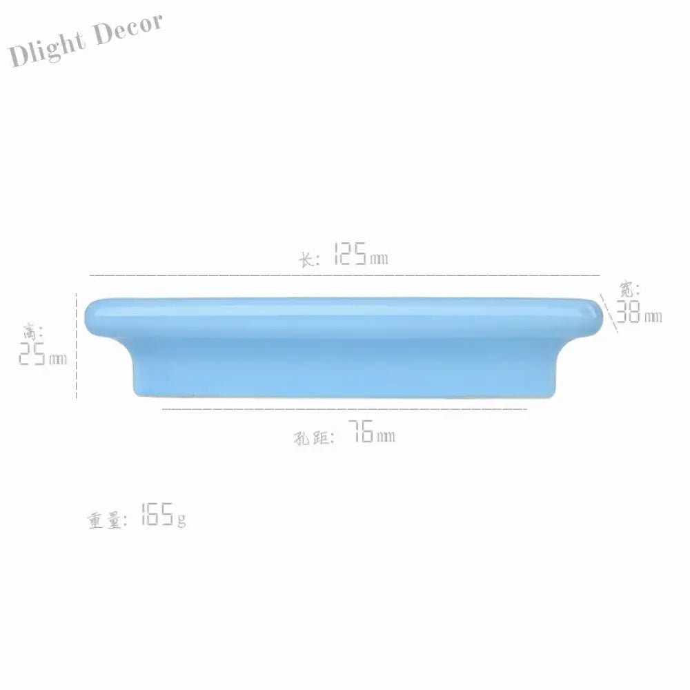 Macaron Series Ceramic Wardrobe Handles – Children’s Room Door Knobs and Cabinet Pulls 2115-blue sky Handles