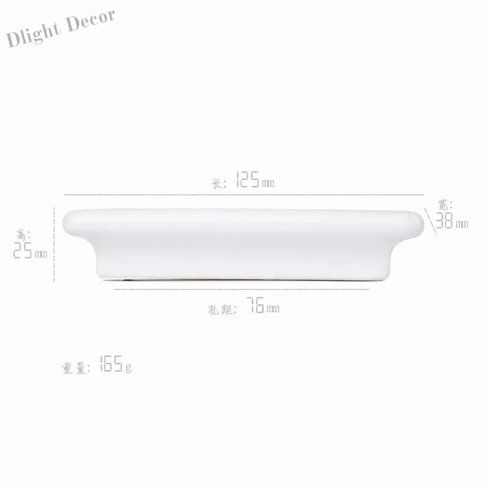 Macaron Series Ceramic Wardrobe Handles – Children’s Room Door Knobs and Cabinet Pulls 2115-Porcelain white Handles