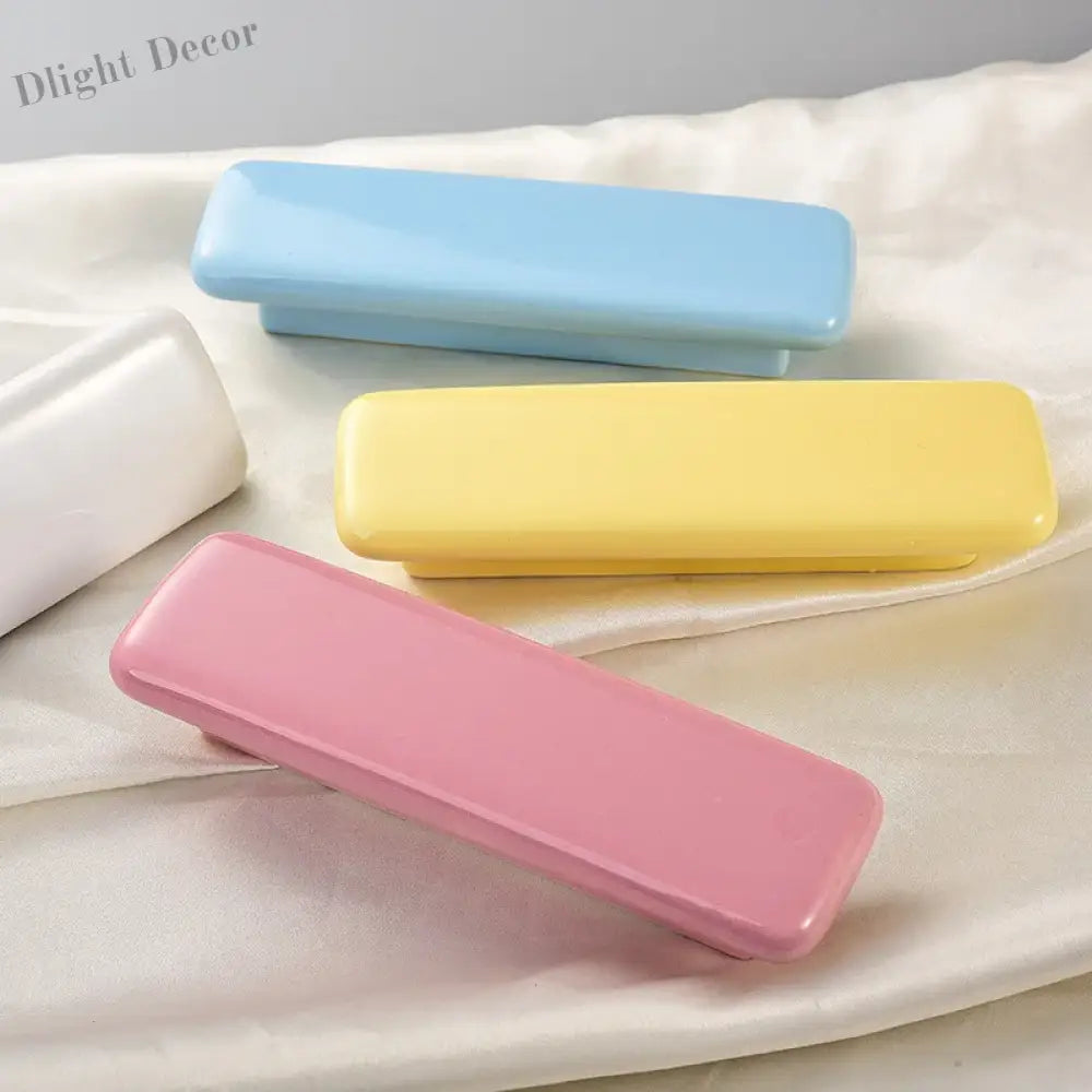 Macaron Series Ceramic Wardrobe Handles – Children’s Room Door Knobs and Cabinet Pulls Handles