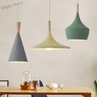 Macaron Style Geometric Pendant Light - Modern Metal Hanging Fixture For Dining Room Pendant Light