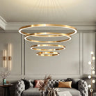 Margaret Sophisticated Led Chandelier Brass / 4 Tiers